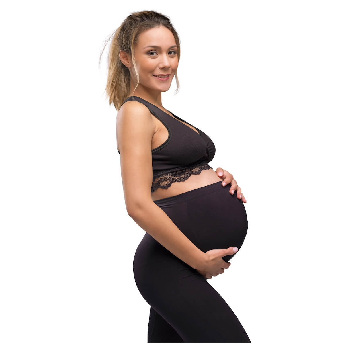 BH für Schwangerschaft und Stillzeit Bio-Cache-Coeur M Carriwell Schwarz