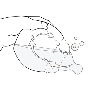 Biberón 150ml Elhée Mimose feldblau
