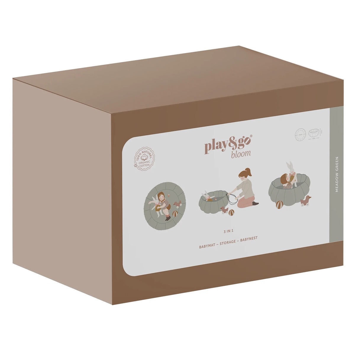 Bloom Tawny Brown Organic Babymat