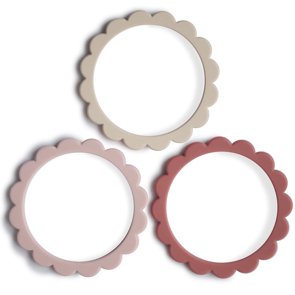 Blumenarmband Pack 3 Mushie Blush Rose Sh.Sand