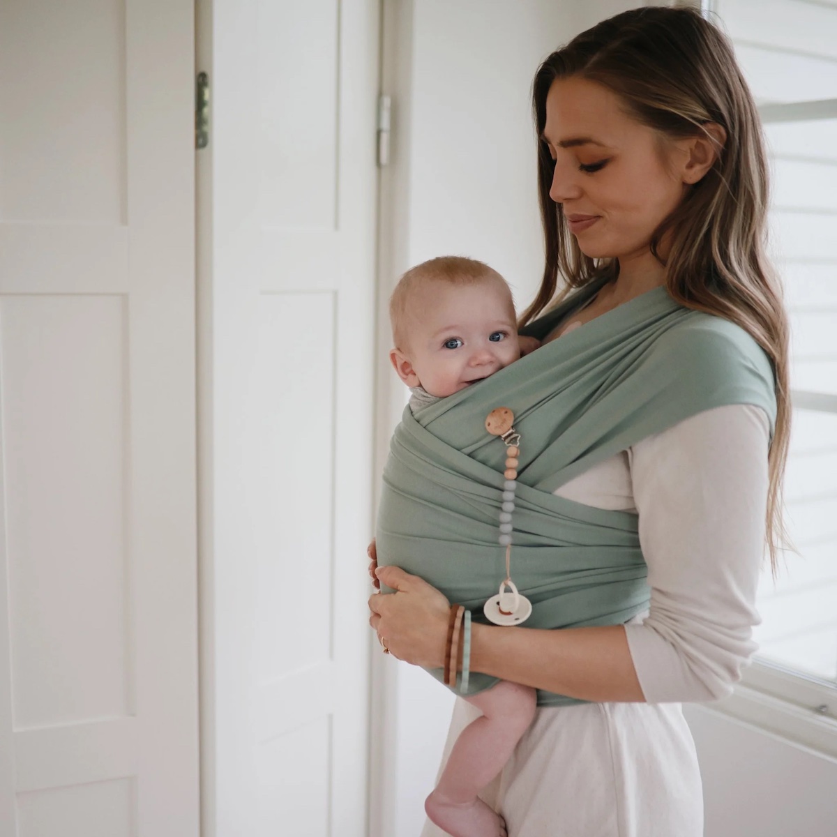 Blumenarmband Pack 3 Mushie Cambr.Blue Clementine Nat.  