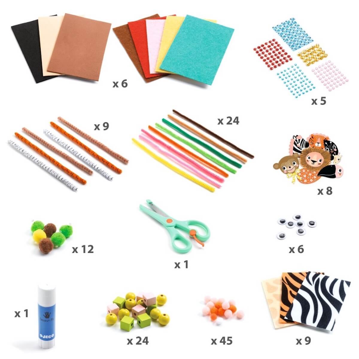 Boîte à créer, Animaux de la jungle Djeco