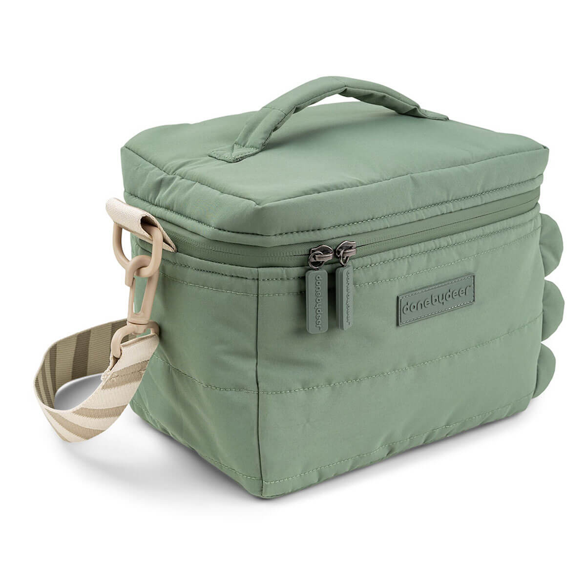Bolso isotermico acolchado Croco Verde Done by Deer