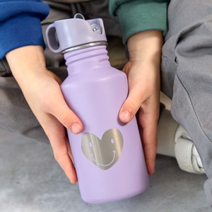 Bottle Stainless Steel Little Gang Heart lilac