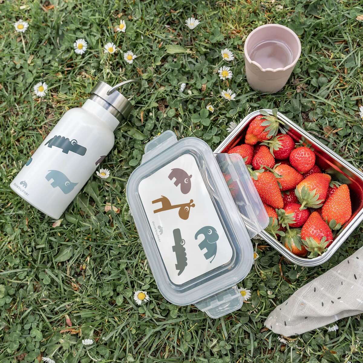 Brotdose Edelstahl Deer Friends Done by Deer Green