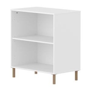 Bücherregal mit Fuß 1 Einlegeboden SAGA Flexa weiß Eiche