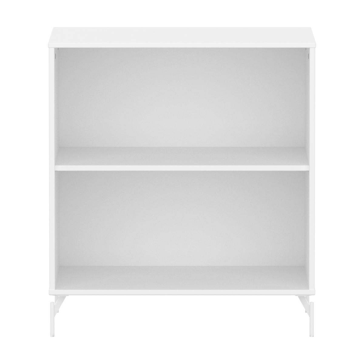 Bücherregal mit Fuß 1 Fachboden SAGA Flexa weiß weiß