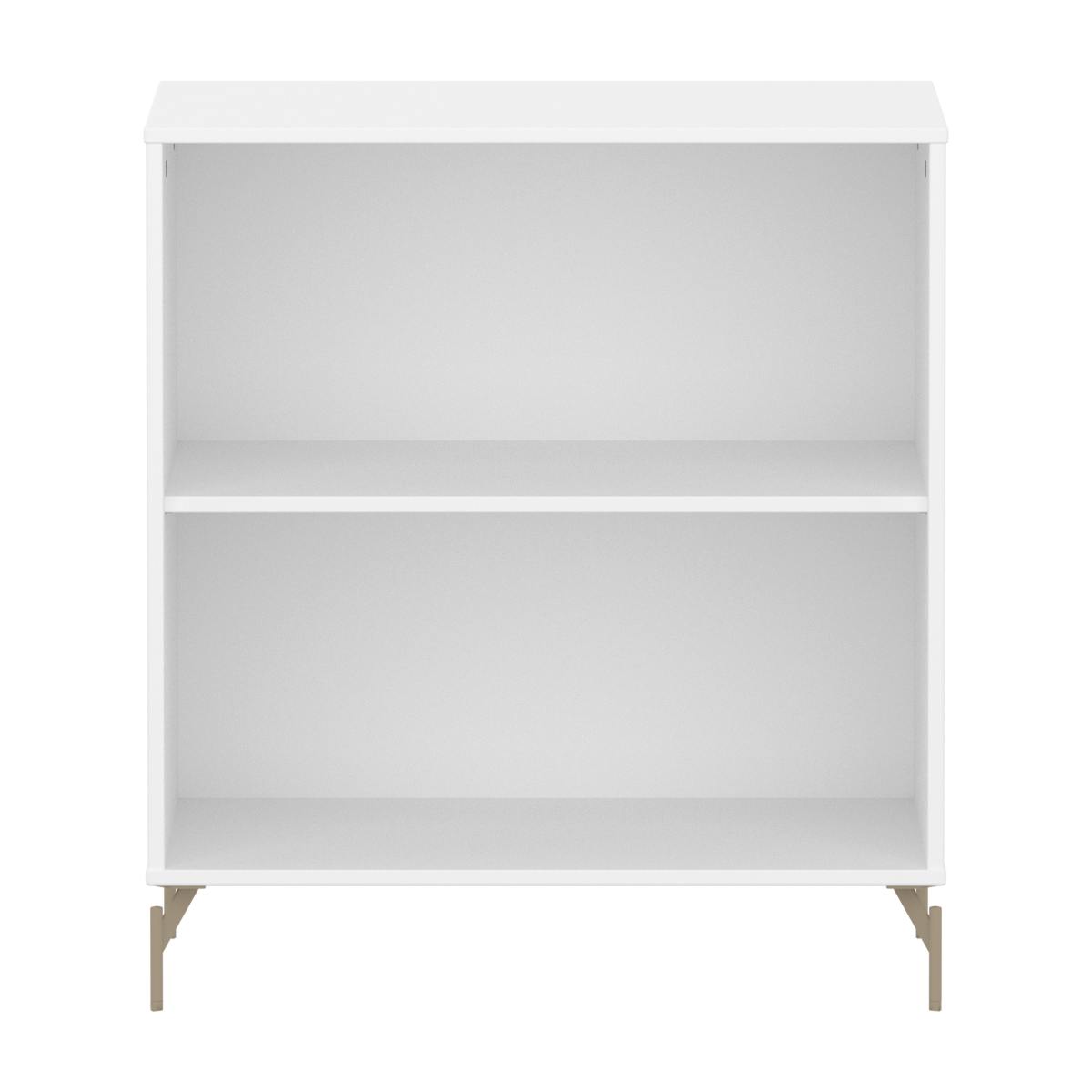 Bücherregal mit Fuß 1 Regalboden SAGA Flexa weiß oat