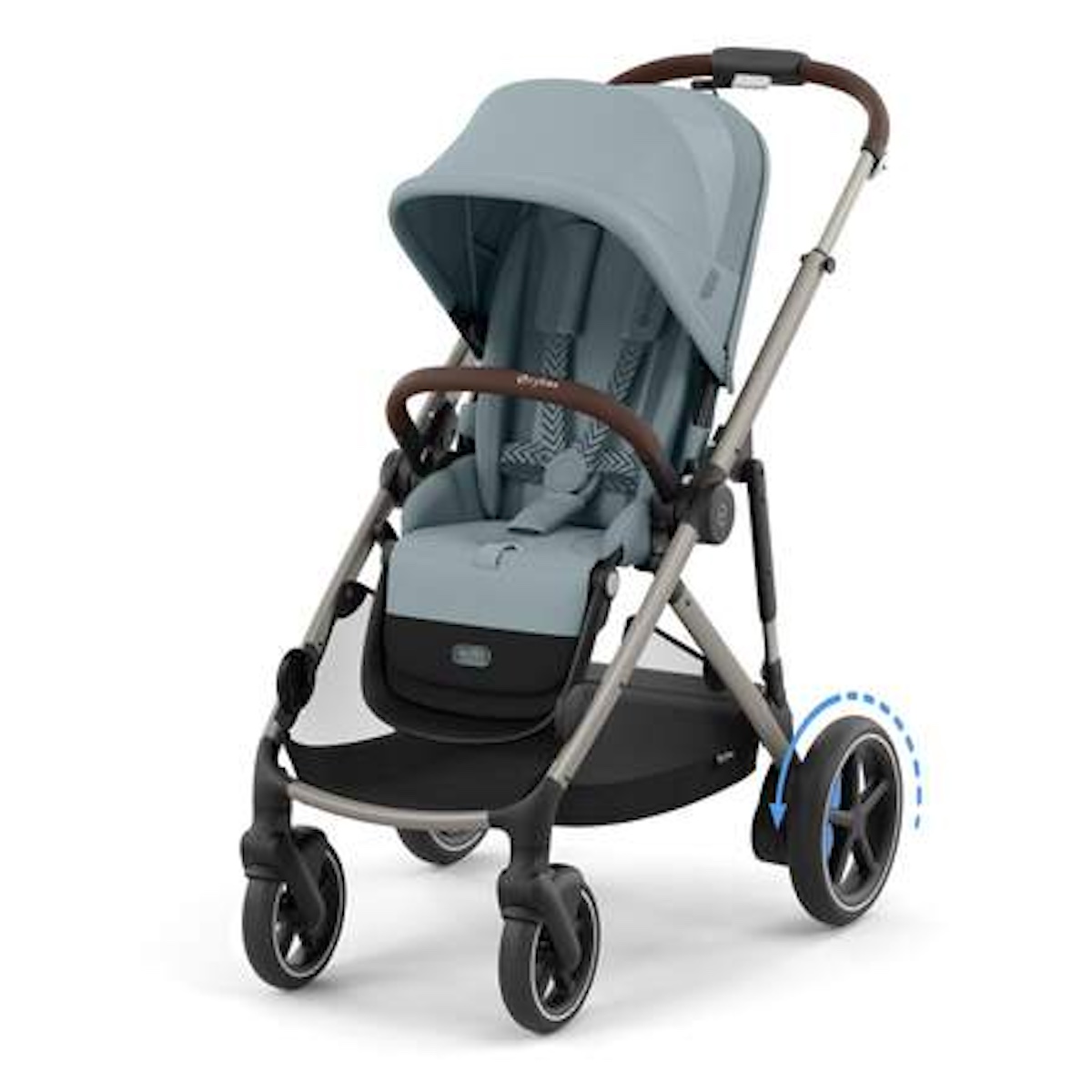 Carrito eGAZELLE S taupe BP Cybex Stormy Blue-light blue