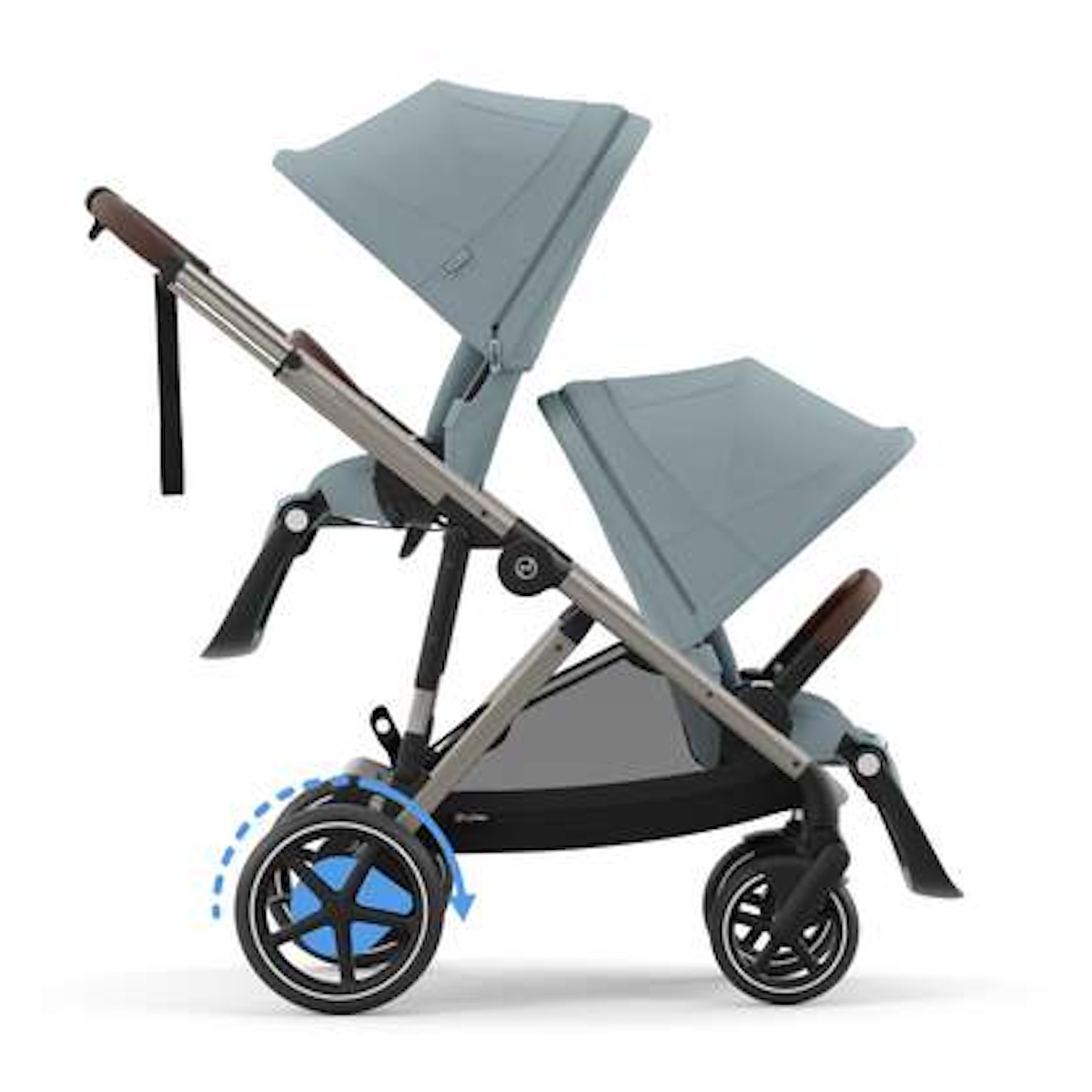 Carrito eGAZELLE S taupe BP Cybex Stormy Blue-light blue