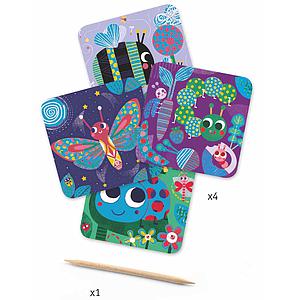 Cartes à gratter 3-6Y Toutes petites bêtes Djeco