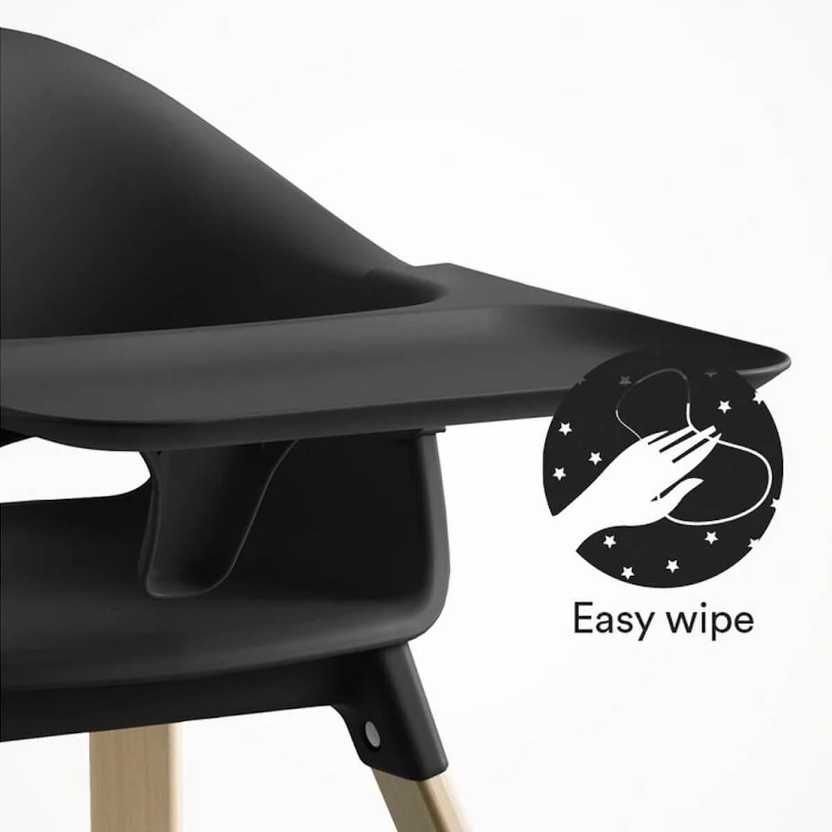Chaise haute CLIKK™ Stokke black natural