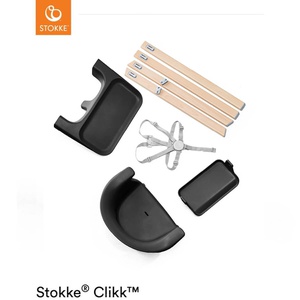 Chaise haute CLIKK™ Stokke black natural