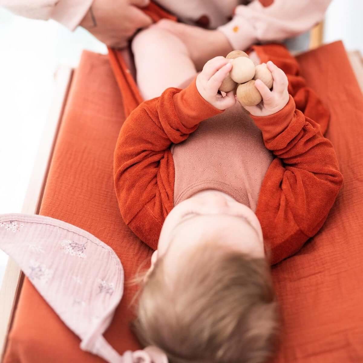 Changing Pad Cover Clay 48x70 Mundo Melocoton