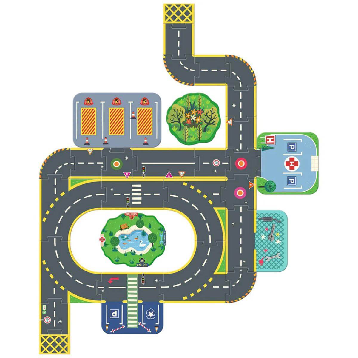 Crazy Motors Puzzl'Up Ville-Géant - 33 pcs Djeco