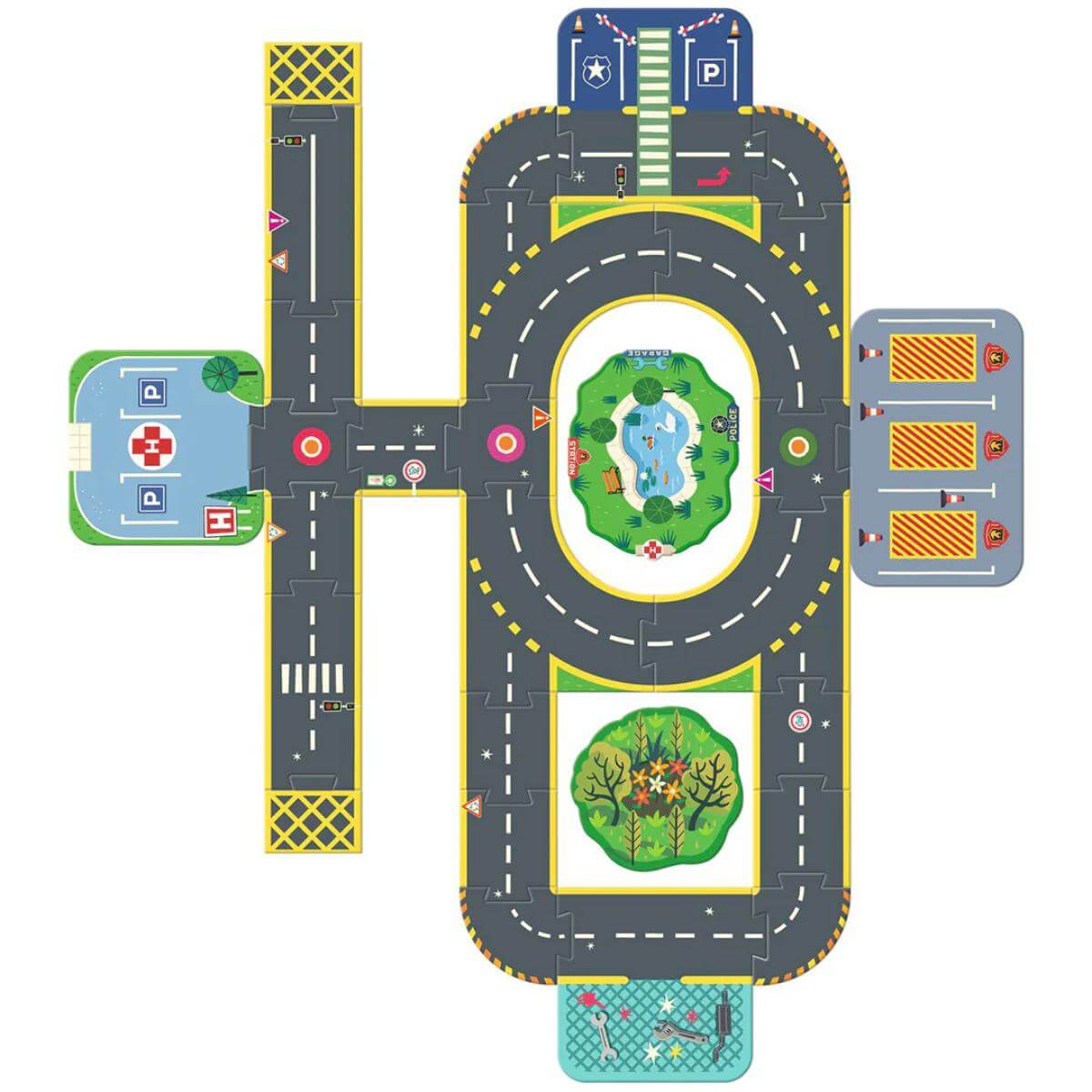 Crazy Motors Puzzl'Up Ville-Géant - 33 pcs Djeco