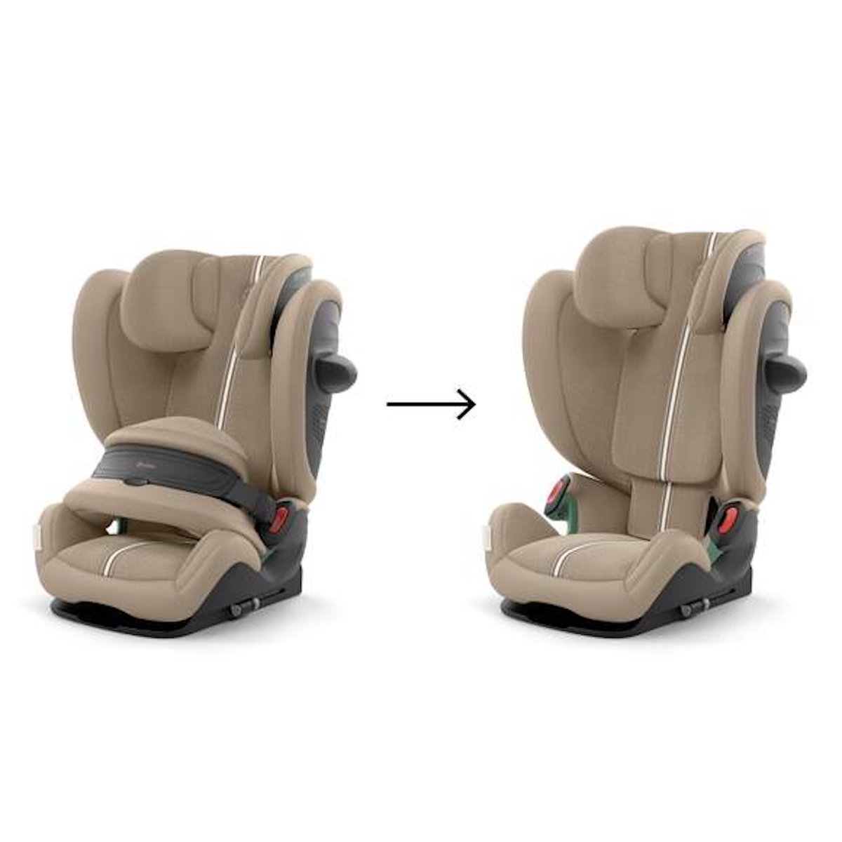 Cybex PALLAS G3 PLUS Autositz von 15 Monaten bis 12 Jahren Almond Beige