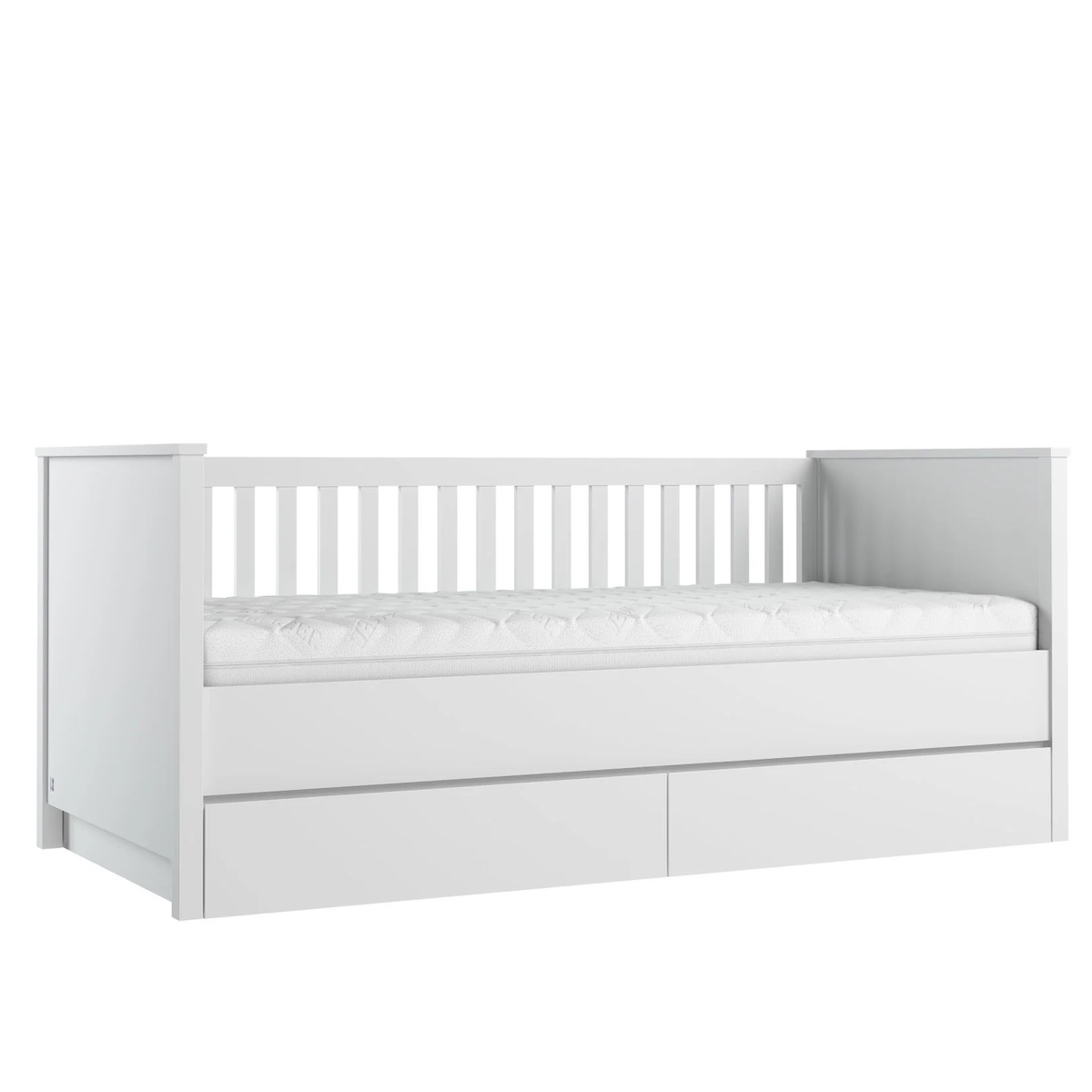 Daybed PRESTIGE 90x200cm 2 drawers & wooden beams Lui e Lei