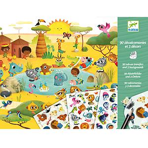 Décalcos SAVANE, DÉSERT ET PÔLE NORD Djeco