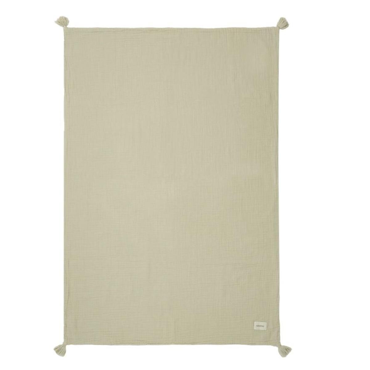 Decke 65x100cm WABI SABI Nobodinoz green matcha