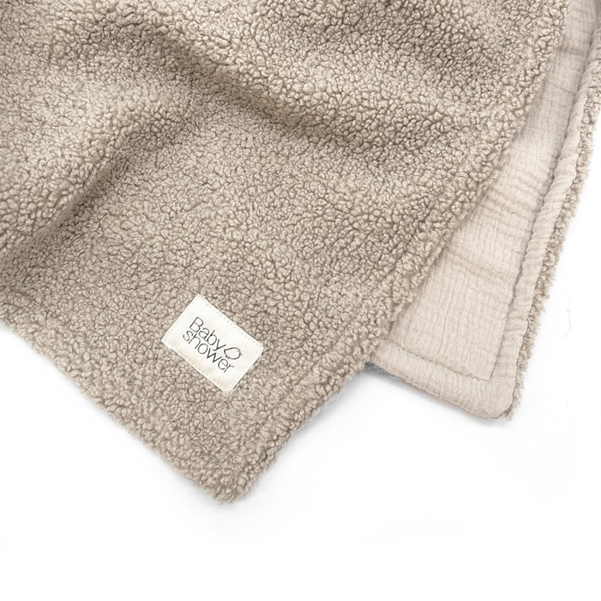 Decke POLAIRE LARGE Babyshower latte doodle