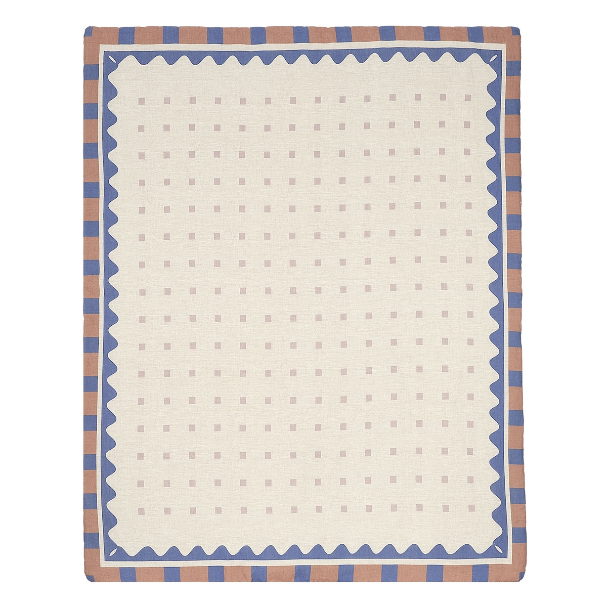 Decke VIBES Leinen Nobodinoz Blue