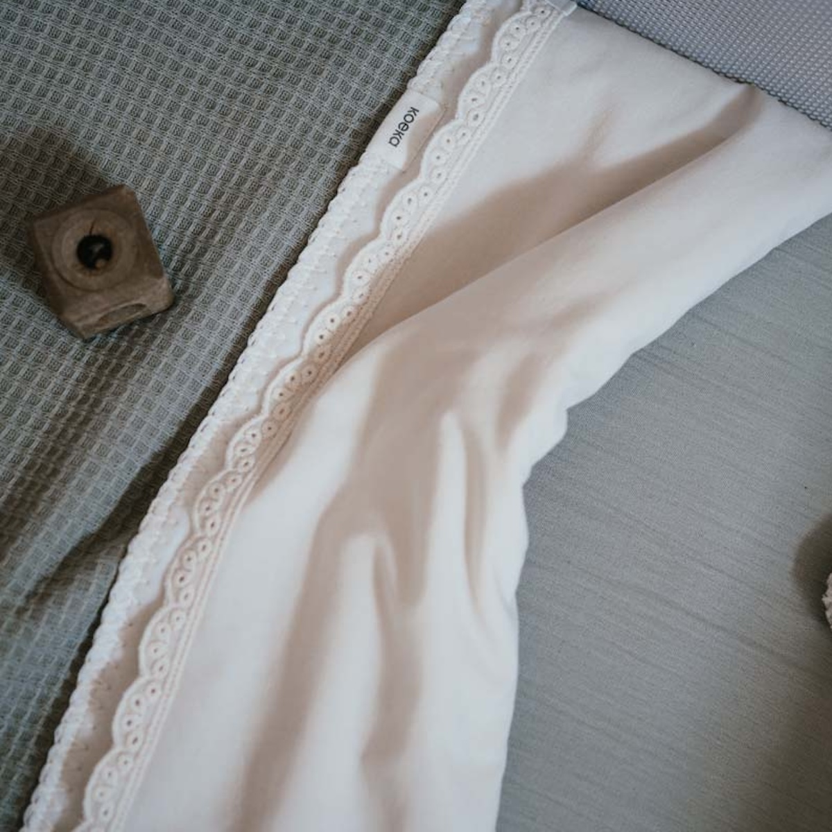 Decke Wiege Baumwolle Fleece Malaga Koeka weise