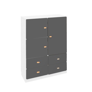 DESTYLE Kleiderschrank 93x113cm von de Breuyn Anthrazitweiß