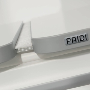 DIEGO GT Schreibtisch 130x70cm, Tischplatte Kreideweiß, Gestell Schwarz DIEGO Schreibtische Paidi Schwarz Weiß