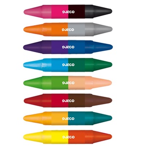 Doppelte Stifte-par 8 DIE FARBEN FÜR KLEINE KINDER Djeco
