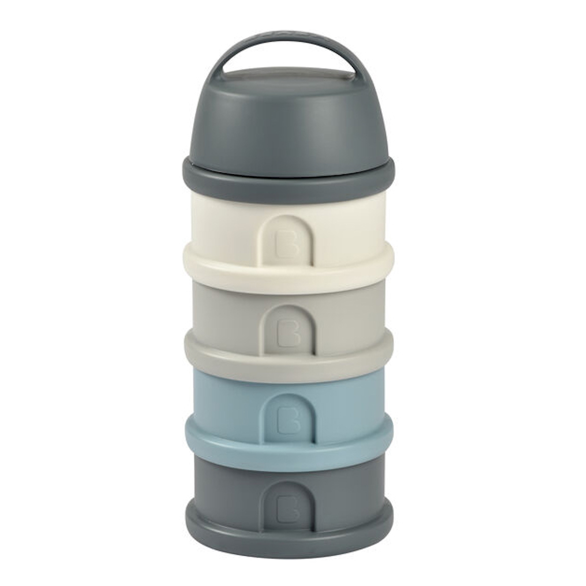 Dosierbox 4 Fächer Beaba Mineral grau blau