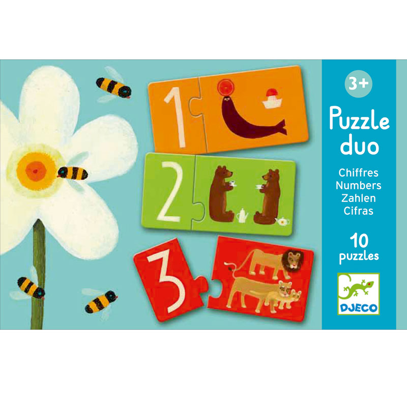 Duo-Puzzle CHIFFRES Djeco