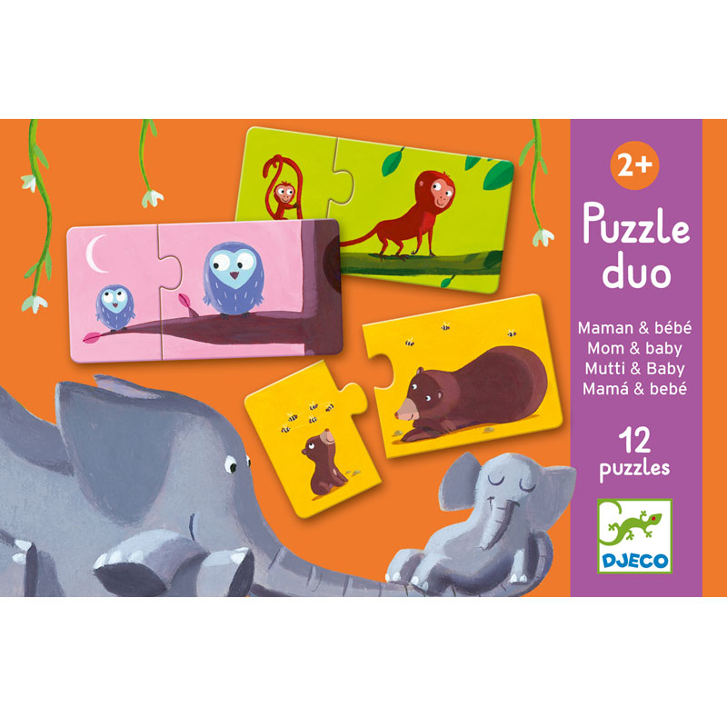 Duo-Trio-Puzzle Mami und Kind Djeco