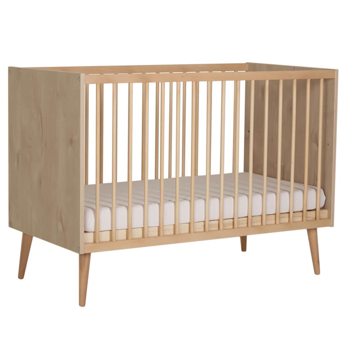 Einzelbett 60x120cm COCOON Quax Natural Oak