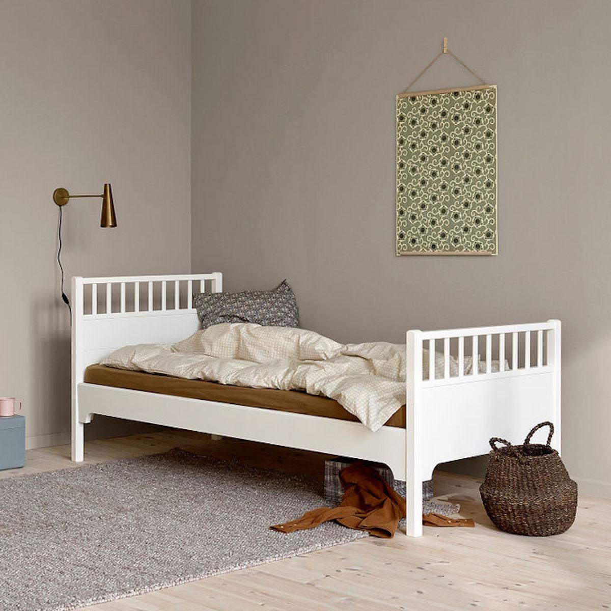 Einzelbett 90x200cm SEASIDE CLASSIC Oliver Furniture weiß