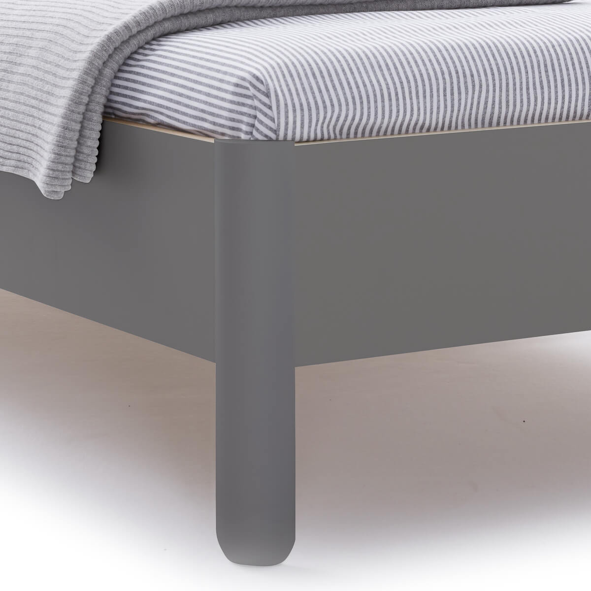 Einzelbett mit Kopfteil 120x200cm NAIT Müller Small Living Anthrazitgrau