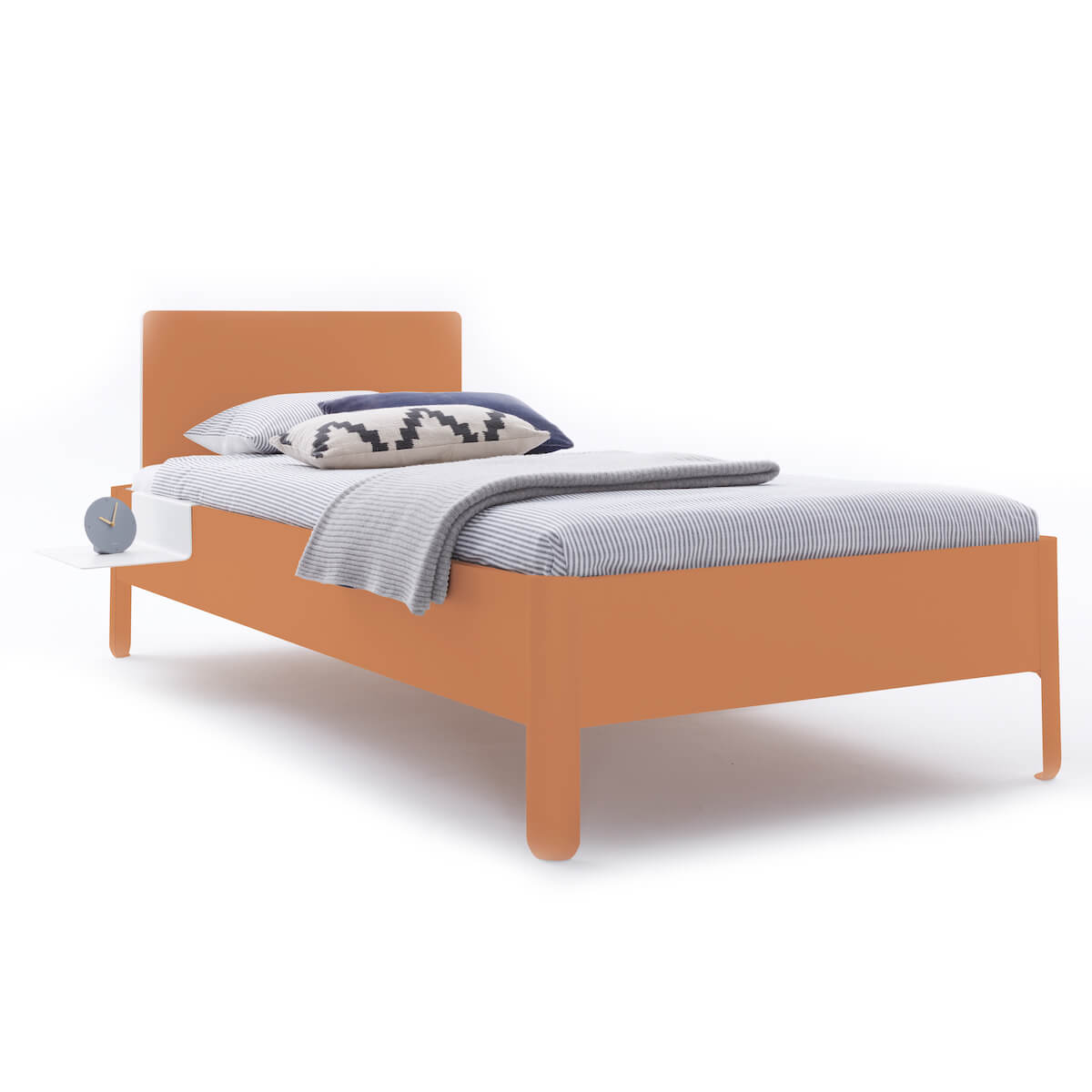 Einzelbett mit Kopfteil 120x200cm NAIT Müller Small Living Apricotbraun