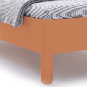 Einzelbett mit Kopfteil 120x200cm NAIT Müller Small Living Apricotbraun