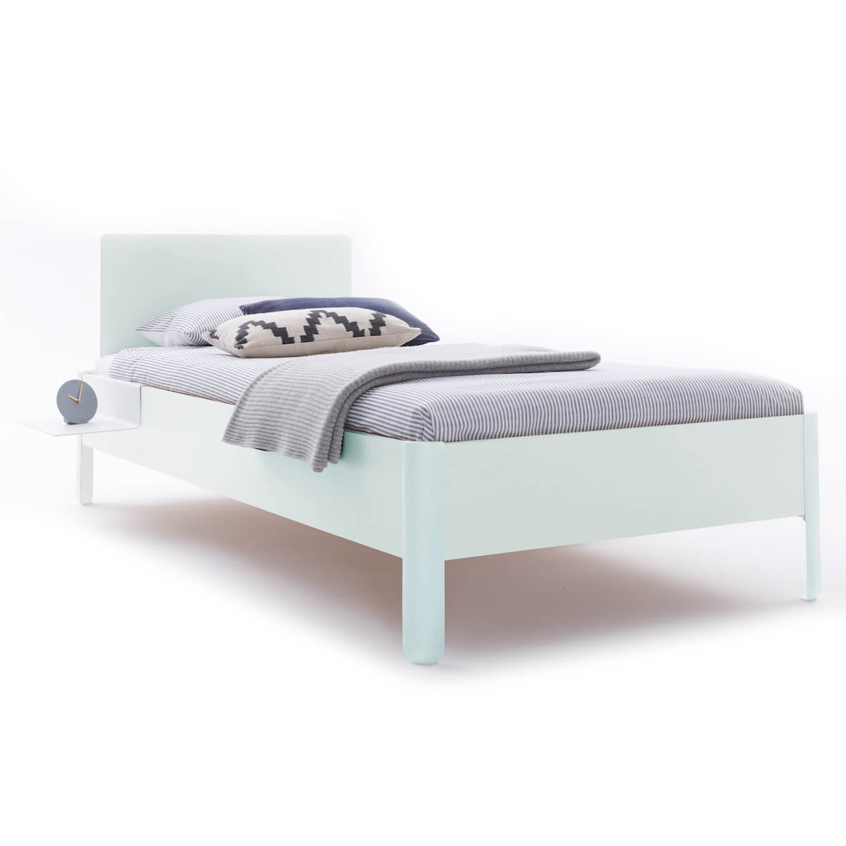 Einzelbett mit Kopfteil 120x200cm NAIT Müller Small Living Aquarellweiß