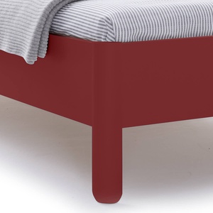 Einzelbett mit Kopfteil 120x200cm NAIT Müller Small Living Karmesinrot