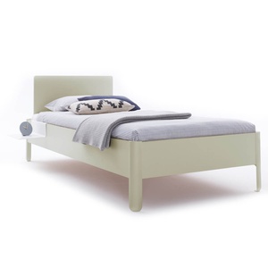 Einzelbett mit Kopfteil 120x200cm NAIT Müller Small Living Kieselgrau