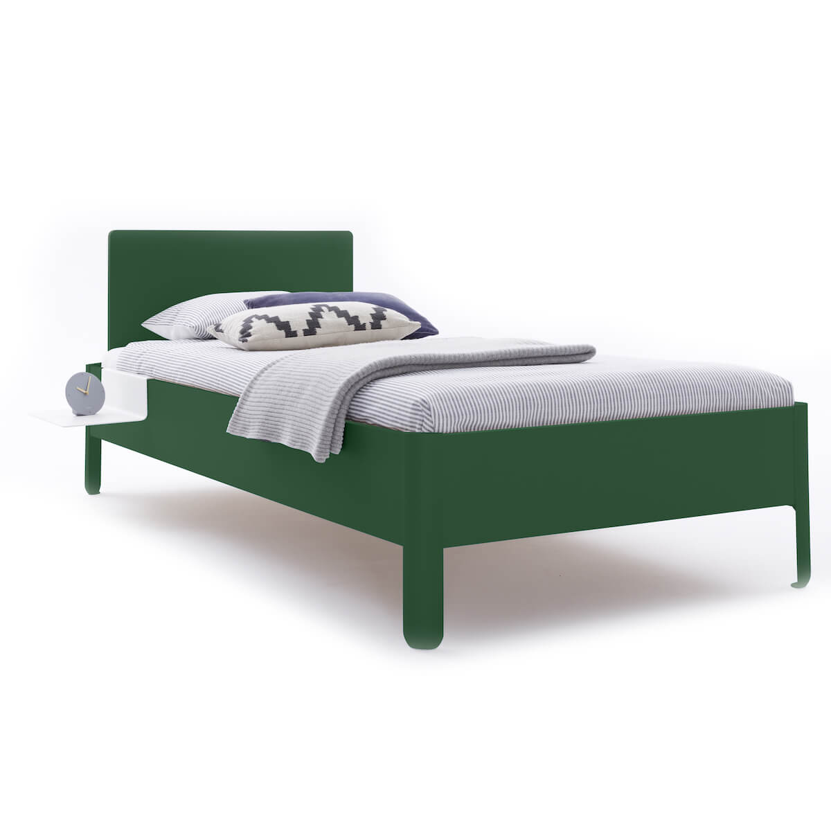 Einzelbett mit Kopfteil 120x200cm NAIT Müller Small Living Moselgrün