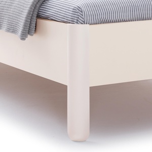 Einzelbett mit Kopfteil 120x200cm NAIT Müller Small Living Offwhite