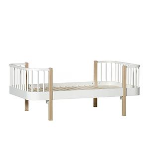 Einzelbett mitwachsend 90x160cm WOOD ORIGINAL Oliver Furniture weiß-Eiche