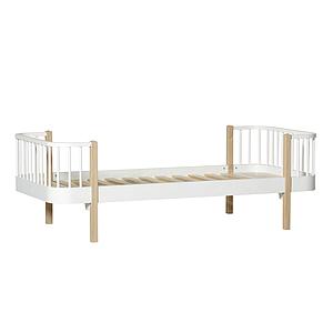Einzelbett mitwachsend 90x200cm WOOD ORIGINAL Oliver Furniture weiß-Eiche