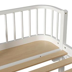 Einzelbett mitwachsend 90x200cm WOOD ORIGINAL Oliver Furniture weiß