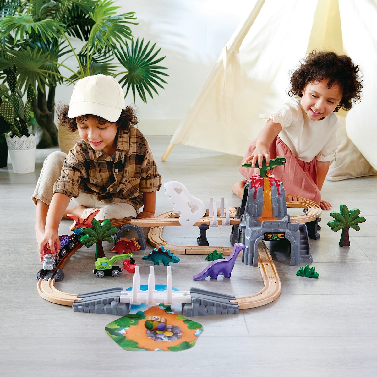 Eisenbahn Abenteuer Set Dino Hape