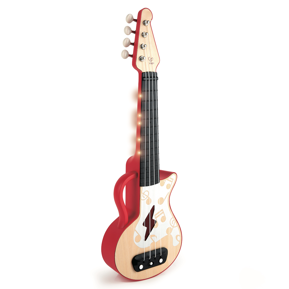 Elektrische Lern-Ukulele Hape rot
