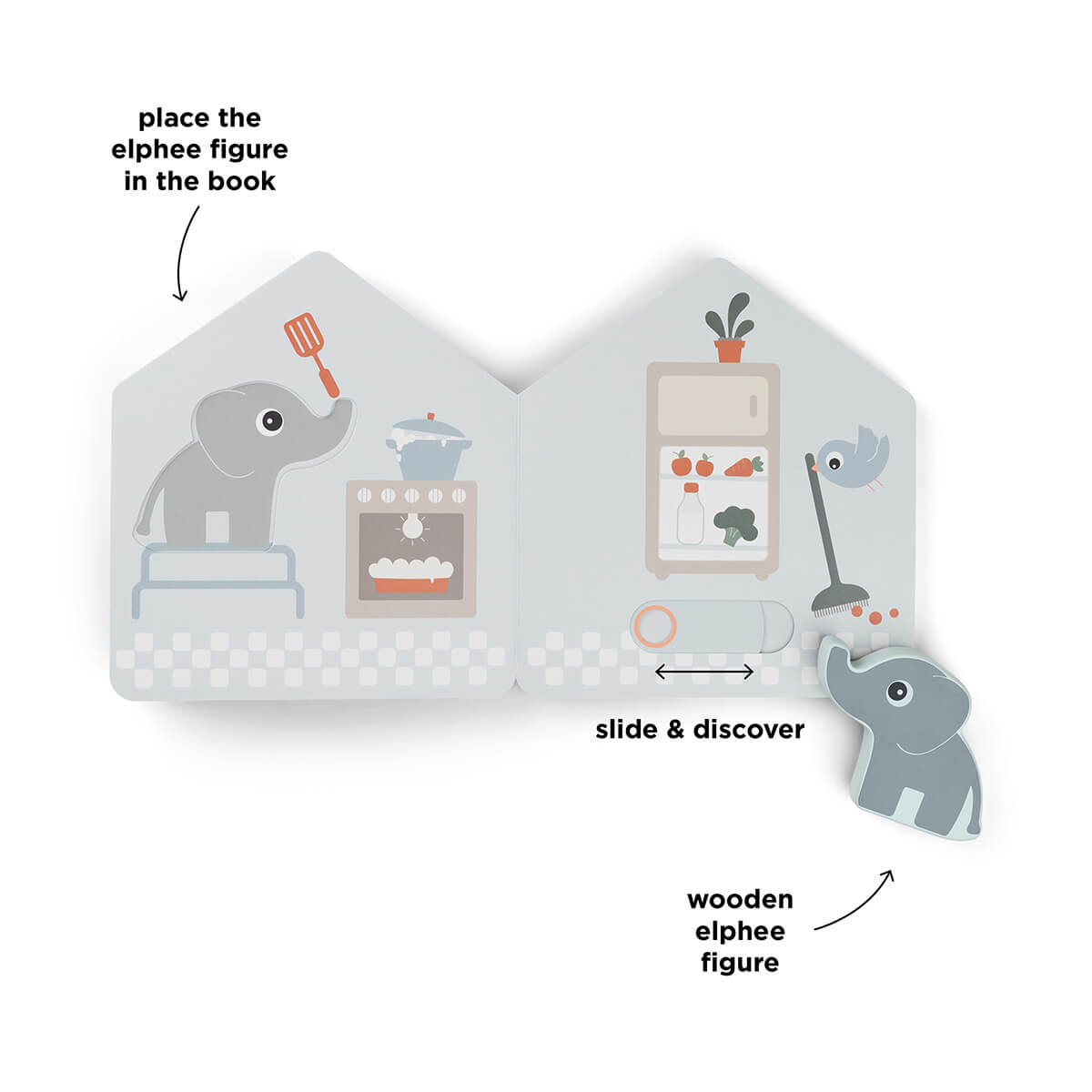 Elphee's home board book Deer friends Farbmischung Done by Deer