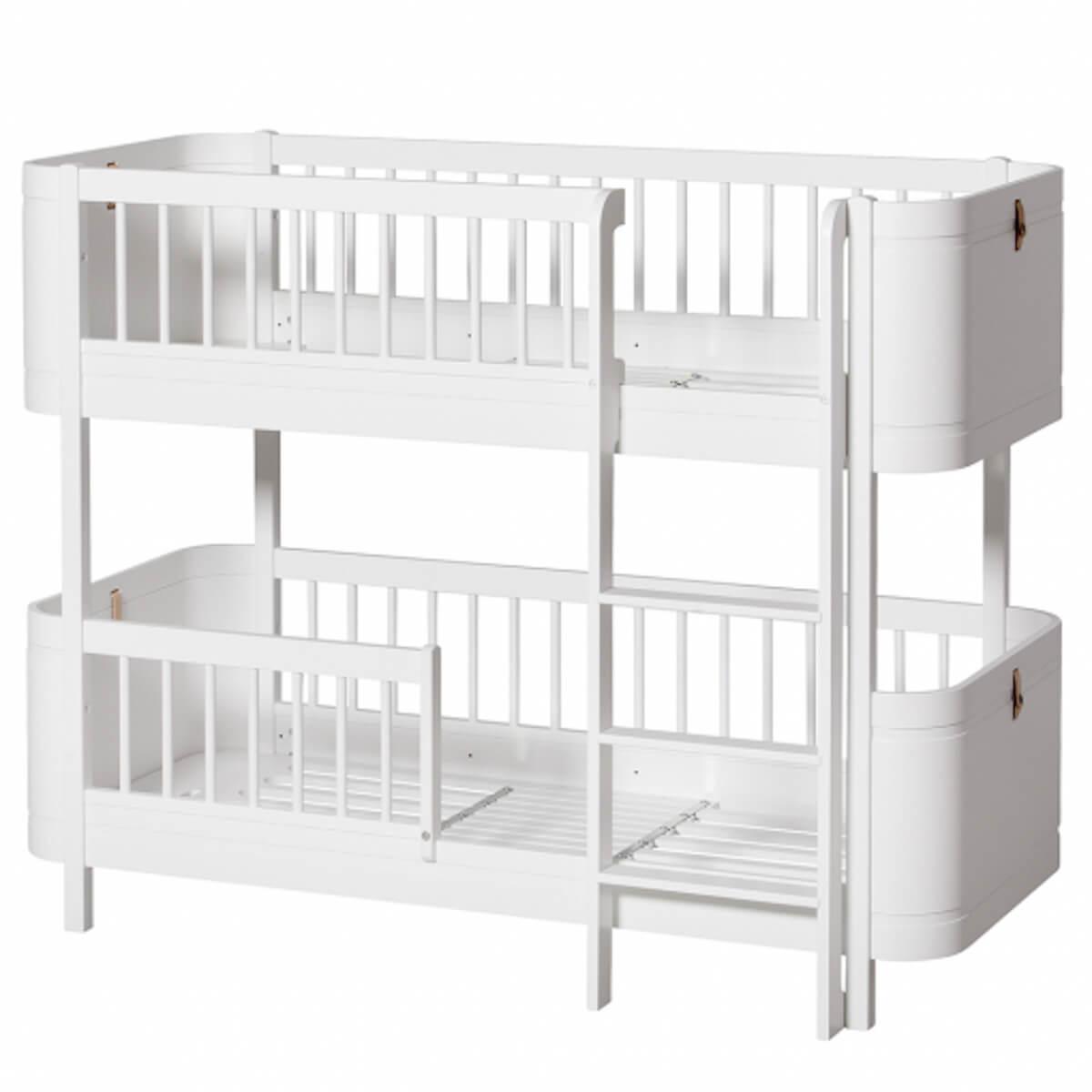 Etagenbett 68x162cm WOOD MINI+ Oliver Furniture Weiß